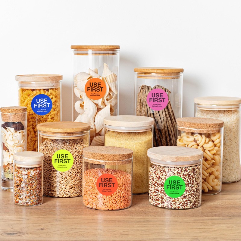 PATIKIL Use First Stickers 1.5 Inch, 1000 Pieces Food Service