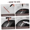 BUGUUYO 100pcs Tire Repair Strips for Car Motorcycle Quick Easy