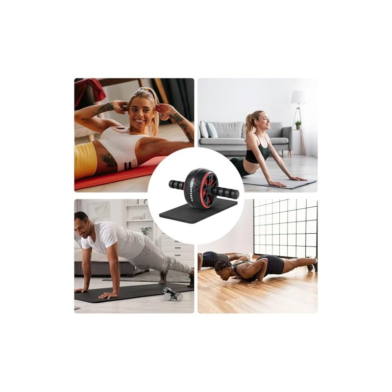 Rodillo de Abdominales Conjunto de 7 Piezas,Ab Roller Wheel Exercise