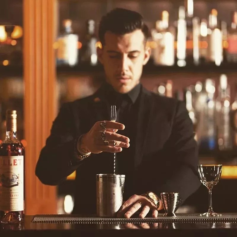 Naymon Cuchara Coctelera Agitador Acero Bartender Mixologo Bar 30cm