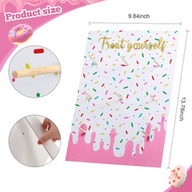 Yerliker 2 Pieces Donut Display Stand, Reusable Donut Holder Board, Party Wall Bagel Boards for Christmas Wedding Birthday Treat Holiday Gathering Parties