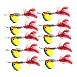 iplusmile 10pcs Metal Fishing Lures Sequins Baits for Freshwater Fishing Accessories for Bass Carp