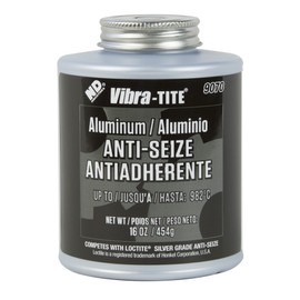 Vibra-TITE 907A Silver Aluminum Anti-Seize Lubricant Compound, 16 oz Jar with Brush
