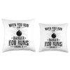 Military EOD Tech Explosive Ordnance Disposal Corps Throw Pillow