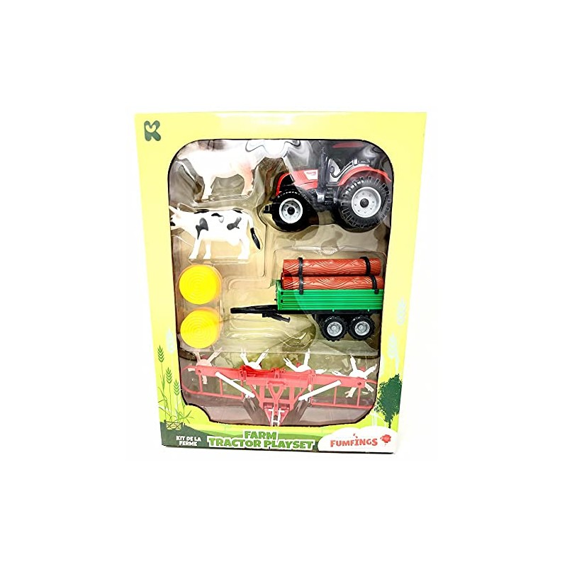 Large Farm Tractor Playset