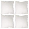 Allgala 4-Pack Decorative Throw Pillow Cover 18x18 Inch (White)-PW82212