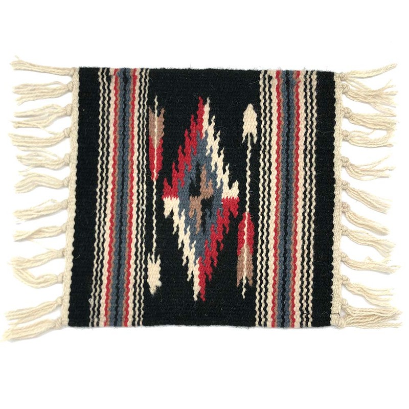 Southwest Handwoven Chimayo Wool Style Mats. Perfect for Rustic Decoration