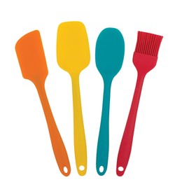 Mrs. Anderson's Baking Mini Tool Set, 4-Piece, Nonstick Flexible and Heat-Resistant Silicone