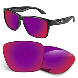 1.5MM Replacement Lenses Compatible With Rudy Project Spinhawk Sunglasses, Anti-Scratch and Impact Resistant - Midnight Sun Polarized