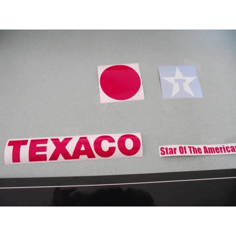 TAMIYA 1/14 SCALE TEXACO TANKER VINYL DIE CUT DECAL SET