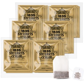 George Steuart Tea Flavored Tea Bags, Honey Vanilla, 2.1 oz (60 g) (2 g x 30 bags) Large Capacity Ceylon Tea