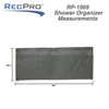 RecPro RV Shower Organizer 10" x 24" | RV Mesh