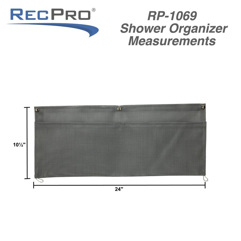 RecPro RV Shower Organizer 10" x 24" | RV Mesh