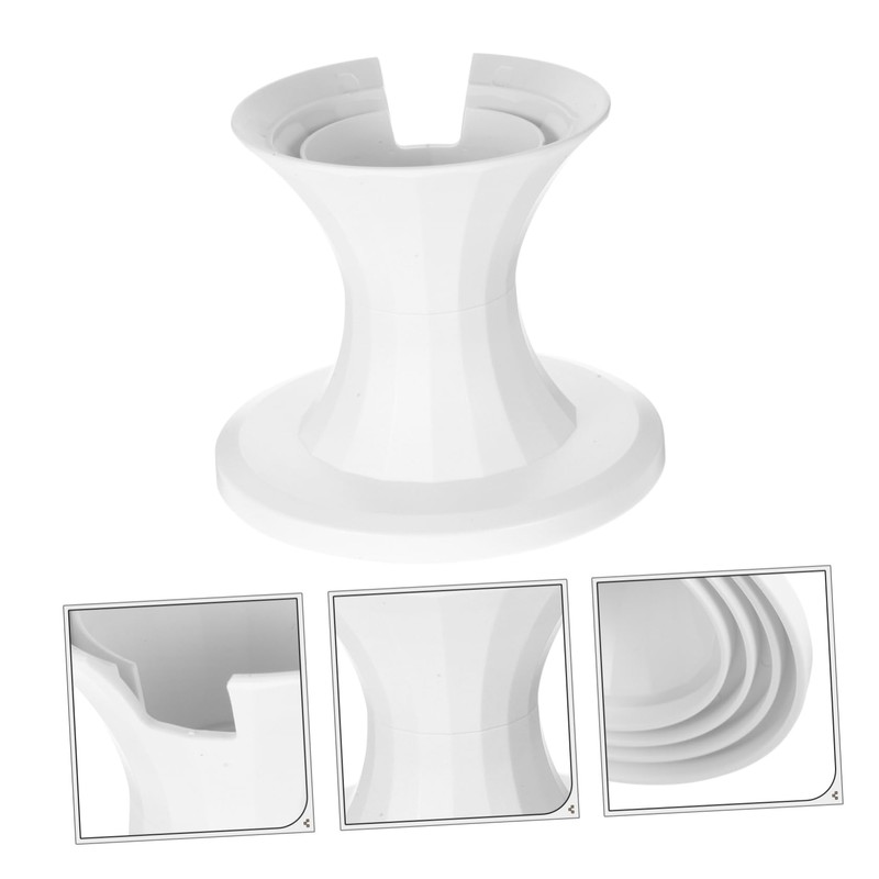 Operitacx Speaker Stands for Desktop White Speaker Riser Bracket Winding