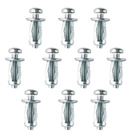 Metal Hollow Wall Anchors, 10 Pcs Heavy Duty Plasterboard Cavity Wall Fixings Anchors Plugs, Expansion Screw Bolts for Drywall Sheetrock Wall Fixings (M8*30)