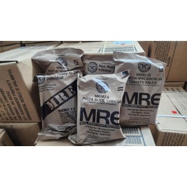 Andrews Corner 6 Packs Vegetarian Meal Ready to Eat (MRE) Military Issue Field Ration Survival Food