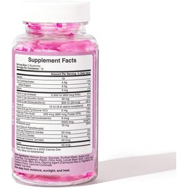 Hunny Bunny Hair Vitamin Biotin Gummies - Biotin Supplement with Vitamin A, C, D, E, B6 – Hair Growth, Skin, Nail Vitamins - Non GMO, Gluten Free – 60 Gummies