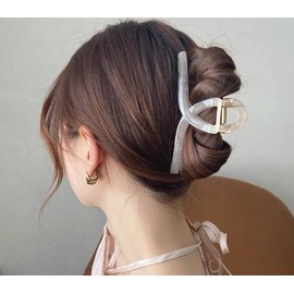 RAFEIO Hair Clip, Hair Clip, Large, Hair Clip, Comes with a Backage, Firm, Korean, Simple, Stylish, Bath Vance, Wedding, Outing, Mother's Day, Gift