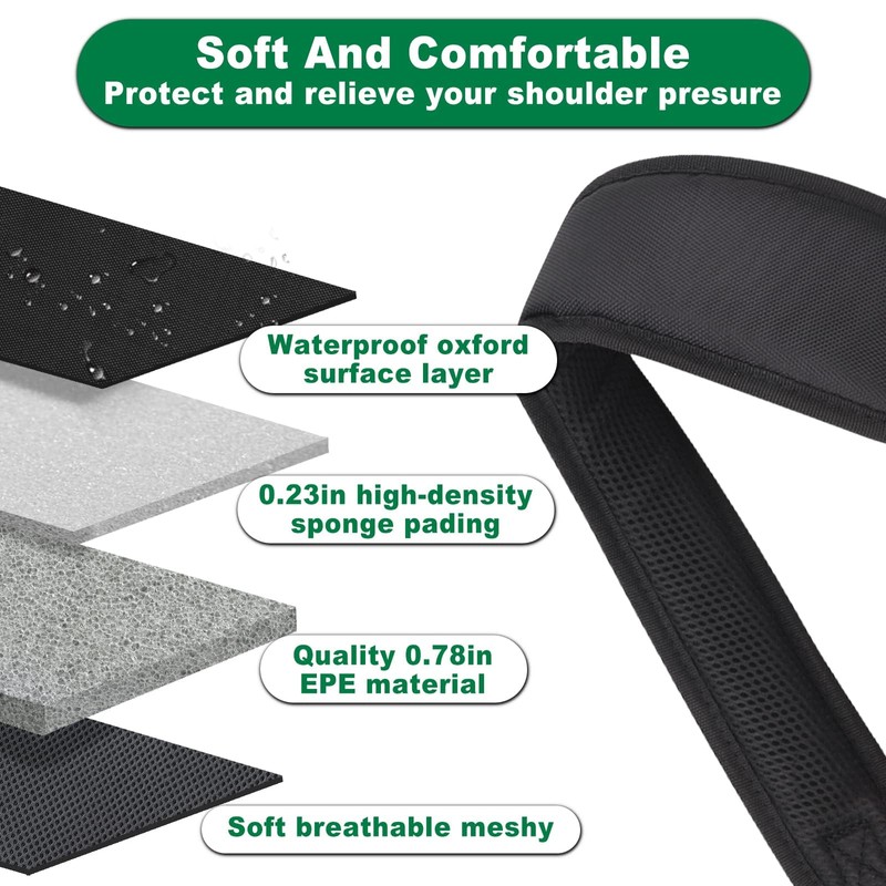 Golf Bag Strap Replacement Shoulder Adjustable Strap Padded Backpack Golf