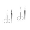 Beavorty 2sets Stainless Steel Eyebrow Trimmers Precision and Tweezers for