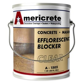 Americrete Efflorescence Blocker - Eco Friendly, Chemically Bonded Water Based Solution for Preventing Efflorescence on Masonry and Concrete