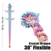 LOCYFENS Large 30" 3D Printed Dragon, Articulated 3D Dragon Toys,