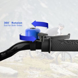 Binudum Bicycle Bell Pack of 2 Loud and Melodic Sound Bicycle Bell Classic Mini Bicycle Bell for Children and Adults for Road Bike, Mountain Bike and Scooter