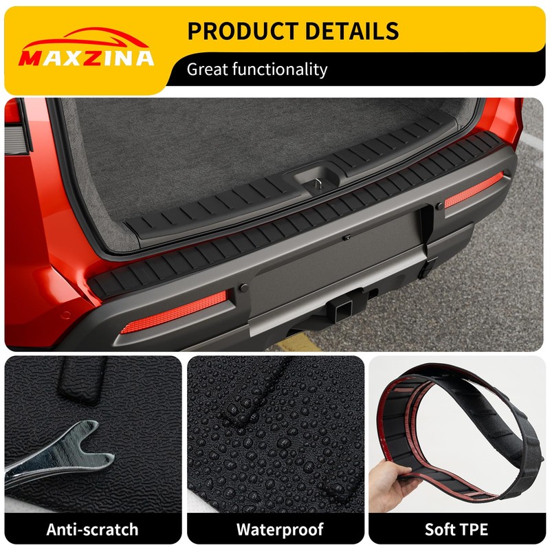 Maxzina Rear Bumper Protector Compatible with 2022-2025 Nissan Pathfinder TPE