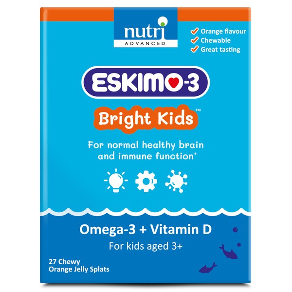 Eskimo-3 Bright Kids Fish Oil - Nutri Advanced - Jelly Splats 27 Servings
