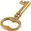 Small Brass Plated Hollow Barrel Skeleton Key Reproduction - Antique