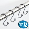 iDesign Axis Decorative Steel Shower Curtain Hooks - 2.91" x