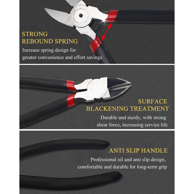 KINDOYO Precision Wire Cutter - 6 Inch Wire Flush Cutters