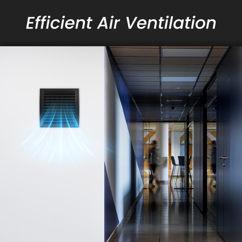 Repa Market Anthracite Adjustable Ventilation Grill - Louvered Air Vent