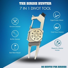 Sili Wraps Birdie Hunter Golf Tools and Markers with Brush