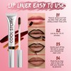 3Pcs Lip Liner Stain Peel Off, Long Lasting Lip Tattoo