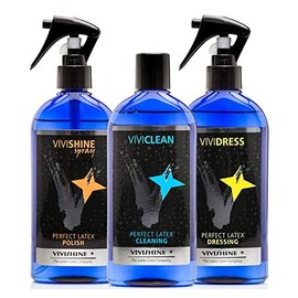 Vivishine Spray - Vividress w/Spray - Viviclean Combo - for Latex Clothing