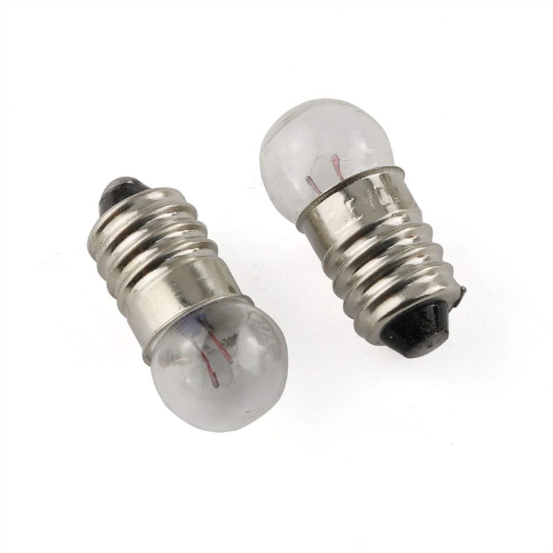 E-outstanding 10pcs E10 Mini Light Bulbs Experiment Screw Base Indicator