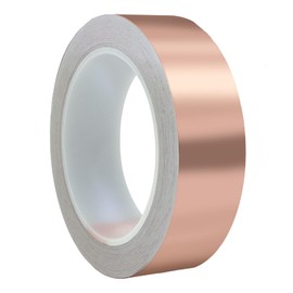 kupferband gegen schnecken 20mX30mmX0.05mm kupferband gegen schnecken Doppelseitiges Klebeband Selbstklebendes Abschirmungsband Kupferband zum Erden, Löten und Schneckenabwehr schneckenschutz