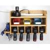 DupliM Bamboo Wall-Mounted Power Tool Organizer, Power Drill Holder and