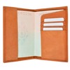 2 Passport Cover Holders Genuine Leather ID Wallet Case Travel