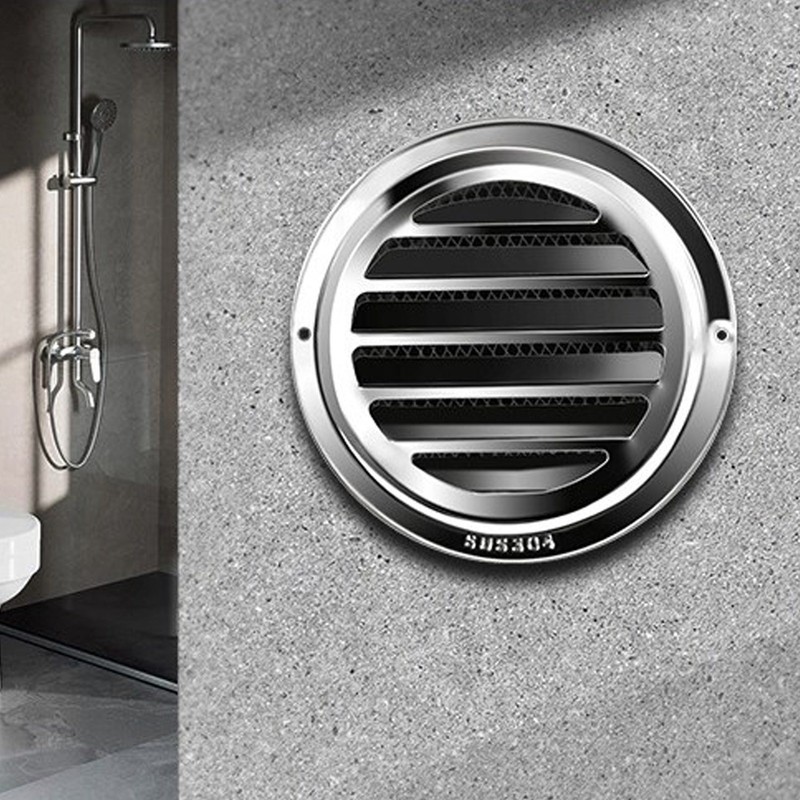 Wall Vent Rain Cap Windproof Fine Craftsmanship Easy Installation 304