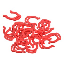 sourcing map 20Pcs 3/8 Inch Plastic Locking Clip for RO Water Filtration Systems Tube Quick Connect Lock Clamps Fitting Replacement Parts, Red