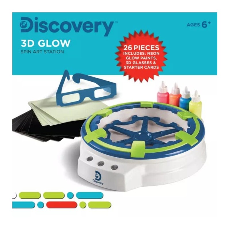 Discovery™ Kids 3D Spin Art Light-Up Swirl Design