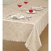 Prime Linens Home Decorative Classic Damask Printed Jacquard Tablecloth Rectangle