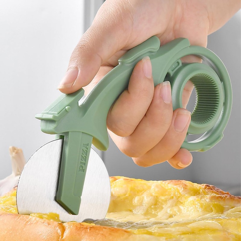 XUZOPIM Pizza Cutter, Bicycle Pizza Cutter, Wheel With Non-Stick Coating