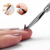 4 pieces cuticle pusher, 2 in 1 professional nail pusher