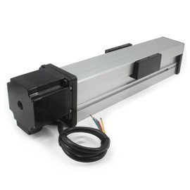 Befenybay 150mm Length Travel Fully Enclosed Linear Stage Actuator with Square Linear Rails Ballscrew SFU1605 with NEMA23 Stepper Motor for CNC Router Parts X Y Z Axis