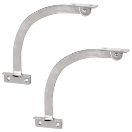 Gedotec Opening limiter cabinet flap fitting for furniture doors, flap holder, bar compartment for screwing, metal length 150 mm, nickel-plated steel, 1 pair, furniture fittings, flap scissors for