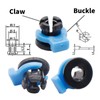 OFFILICIOUS Bowden Tube Clamp Pipe Clip Fixed 4mm For Metal