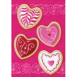 Toland Home Garden Heart Cookies 28 x 40 Inch Decorative Valentine Cookie Dessert House Flag - 101158